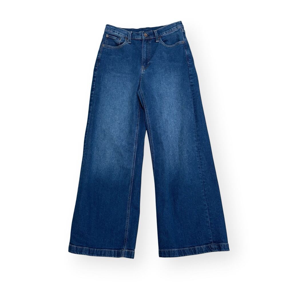 Gap High Rise Stride Wide Leg Jeans Denim 29/8 Relaxed Indie Grunge Y2K 90s